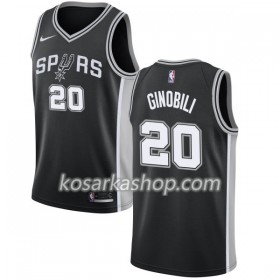 Dres San Antonio Spurs Manu Ginobili 20 Nike 2017-18 Crna Swingman